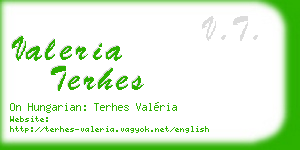 valeria terhes business card